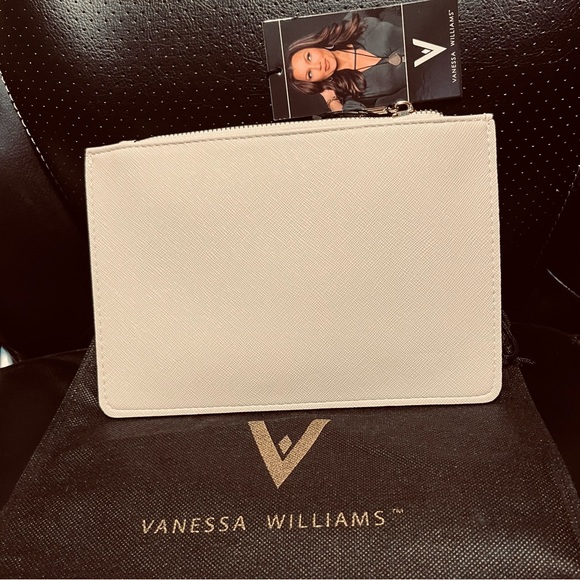 Vanessa Williams lush zip pouch with dust bag - Picture 2 of 7